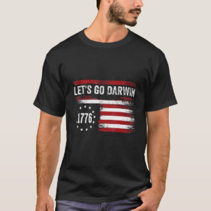 Let’s Go Darwin Funny Usa Flag Political For Women T-Shirt