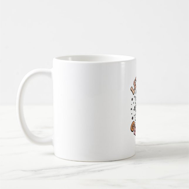 Let’s Go Ghouls Cute Halloween Ghost  Coffee Mug (Left)