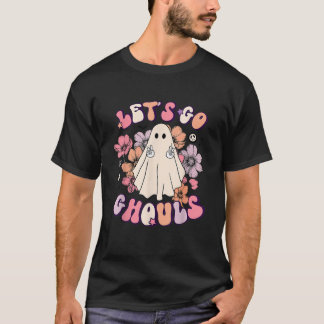 Let s Go Ghouls Retro Halloween Bachelorette Brida T-Shirt