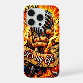 Let’s Go! Rock & Music Inspired Comic Book Artwork iPhone 15 Pro Case