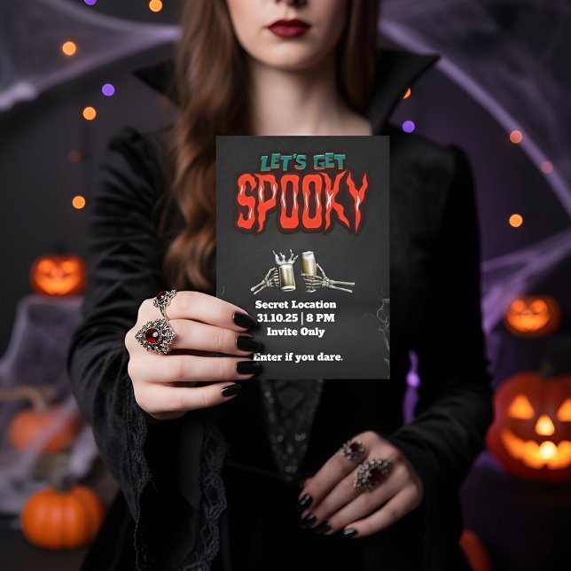Let’s Go Spooky Halloween Party Invitation | Cute  (Creator Uploaded)