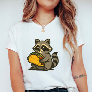 Let’s Go Taco Racoon, Summer Fun Ladies T-Shirt