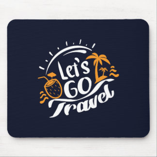 Let´s go travel mouse pad