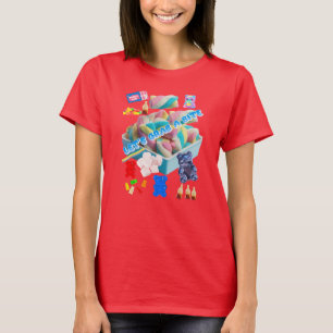 Let’s Grab a Bite – Pastel Marshmallow & Candy Col T-Shirt