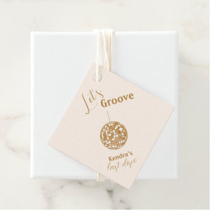 Let’s Groove Last Disco Bachelorette Favour Tags