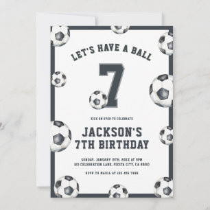 Let’s Have a Ball Soccer Birthday Invitation