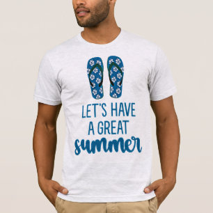  “Let’s Have a Great Summer” - Men’s Beach Vibes  T-Shirt
