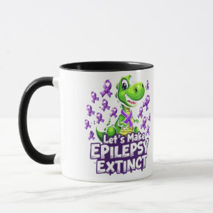 Let’s Make Epilepsy Extinct Awareness Dinosaurs  Mug
