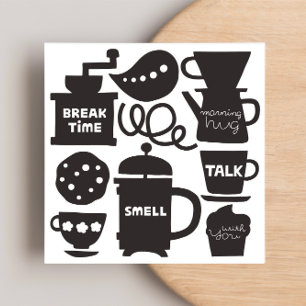 LET’S MEET FOR COFFEE Flat Note Card