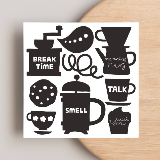 LET’S MEET FOR COFFEE Flat Note Card (Creator Uploaded)
