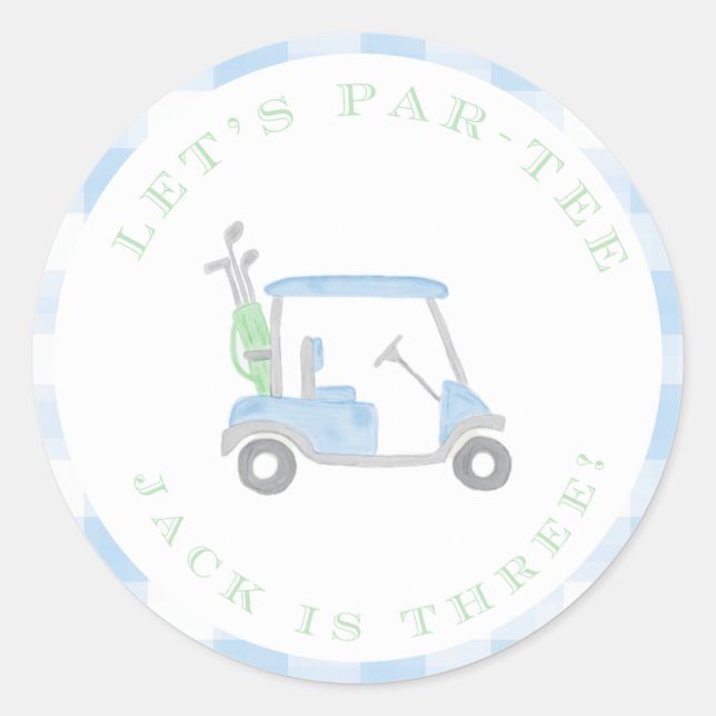Let’s Par-Tee Stickers (Front)