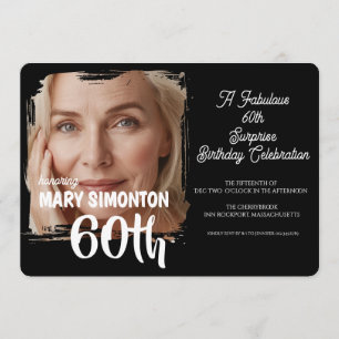 Let’s Party! A Fabulous 60th Surprise Celebration Invitation