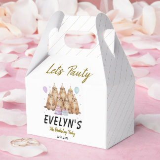 Let’s Party Groundhog 5th Birthday – Fun Kids  Favour Box