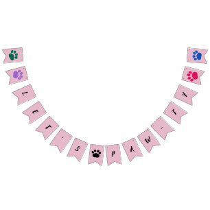 Let’s Paw-ty! Custom Dog party Bunting