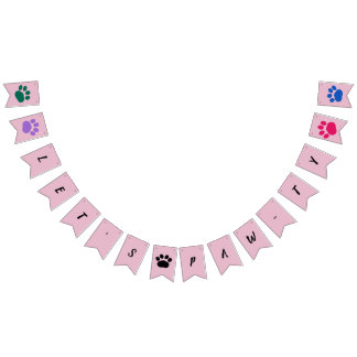Let’s Paw-ty! Custom Dog party Bunting