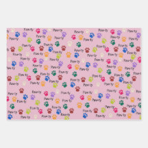 Let’s Paw-ty, Pawty like a princess, coloured paws