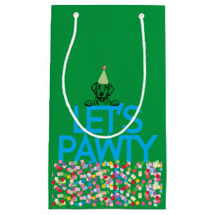 “Let’s PAWTY” Labrador Party Small Gift Bag
