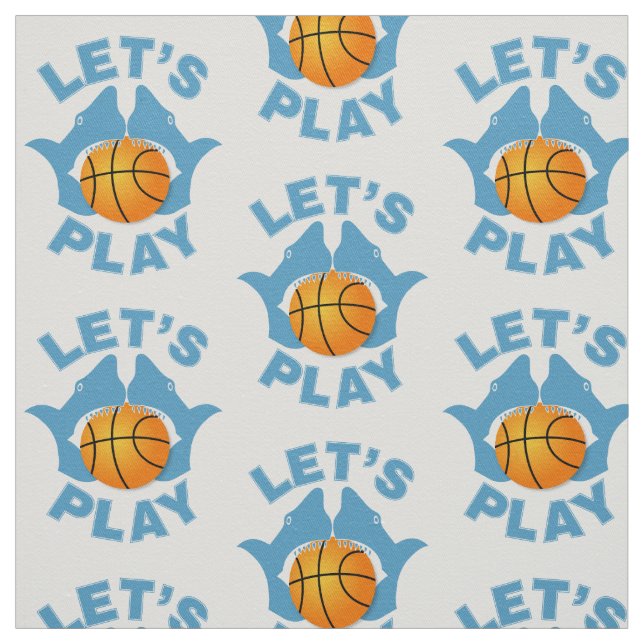Let’s play basketball fabric (Swatch)