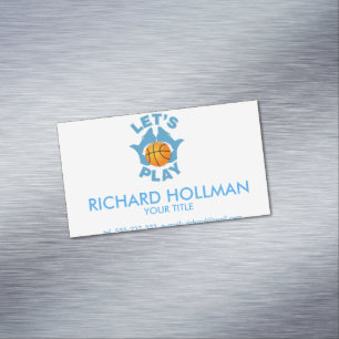 Let’s play basketball magnetic business card