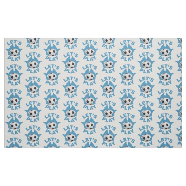 Let’s play soccer fabric (Fat Quarter)