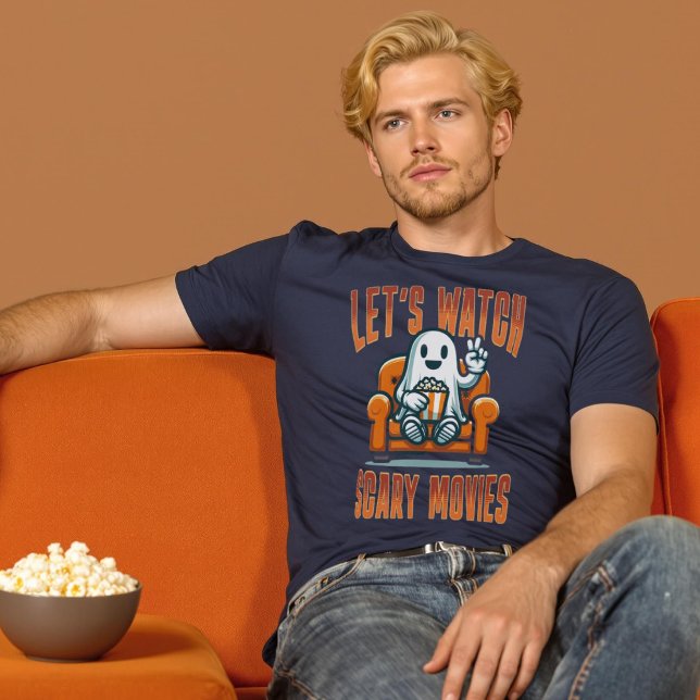 Let’s Watch Scary Movies Ghost Halloween Shirt (Let’s Watch Scary Movies Ghost Halloween Shirt.)