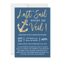 Let Sail Before The Veil Nautic Bachelorette Party