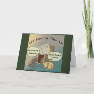 Let Sleeping Dogs Lie LTCartoons Greetingcard Card