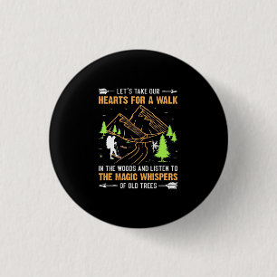 Let Take Our Hearts For A Walk 3 Cm Round Badge