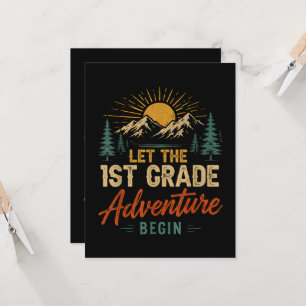 Let The 1st Grade Adventure Begin Invitation