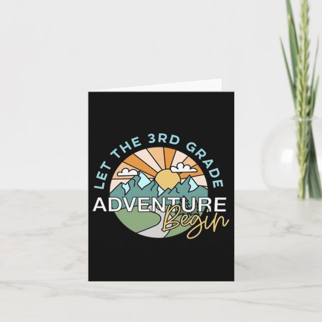 Let The 3rd Grade Adventure Begin Teacher Ck To Sc Card (Front)