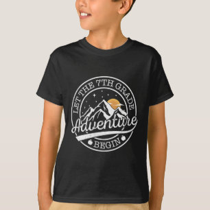 Let The 7th Grade Adventure Begin Retro First Day T-Shirt