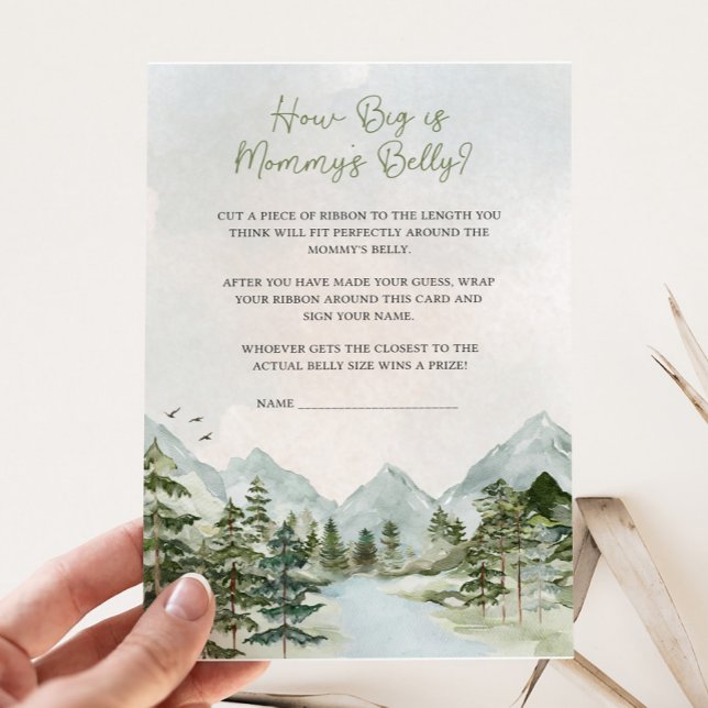 Let the Adventure Begin Baby Mummy's Belly Game (Let the Adventure Begin Baby Shower Game)