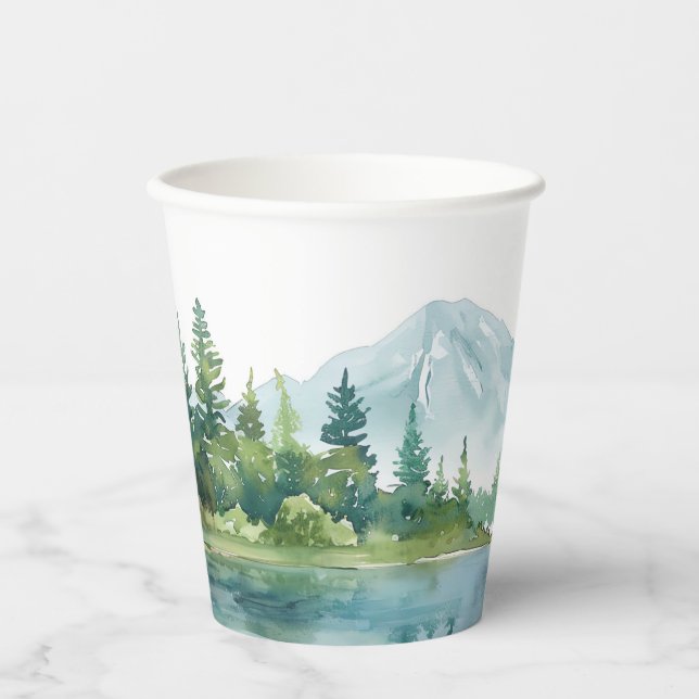 Let The Adventure Begin Baby Shower Paper Cups (Front)