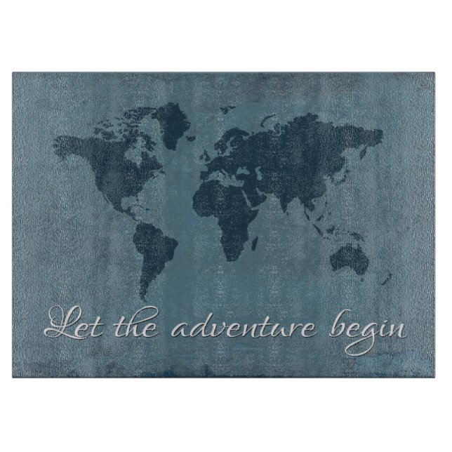 Let the adventure begin cutting board (Front)
