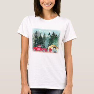Let The Adventure Begin Forest Camping T-Shirt