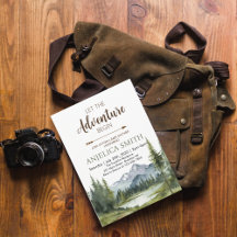 Let the Adventure Begin Forest Rustic Baby Shower