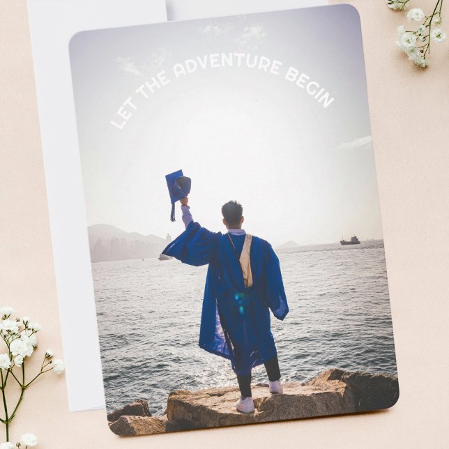 Let the Adventure Begin Graduate Going Away Party Invitation (Creator Uploaded)