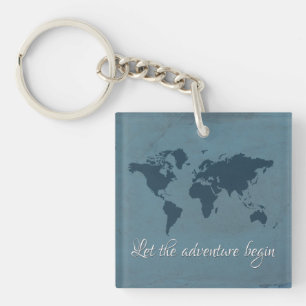 Let the adventure begin key ring