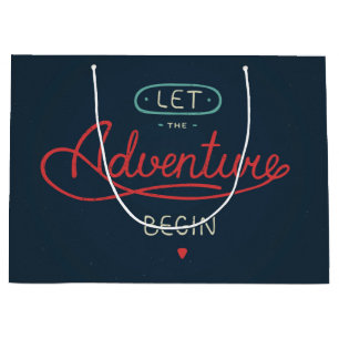 Let The Adventure Begin Large Gift Bag