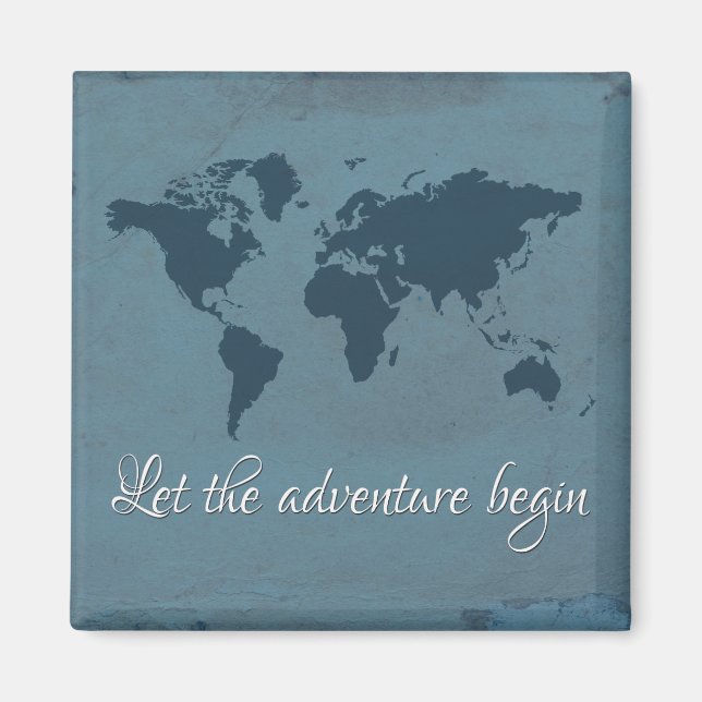 Let the adventure begin magnet (Front)