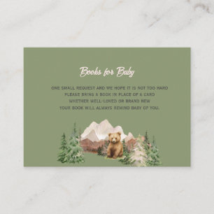Let the Adventure Begin Mountain Sage Baby Shower Enclosure Card