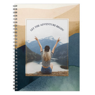 Let the Adventure Begin Mountains Photo Notebook