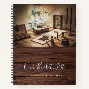 Let The Adventure Begin! Newlyweds BUCKETLIST Notebook