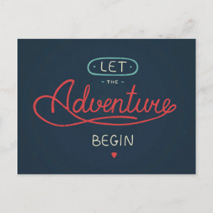 Let The Adventure Begin Postcard