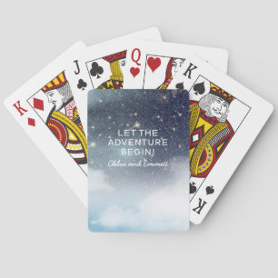 Let the Adventure Begin Starry Night Celestial  Playing Cards