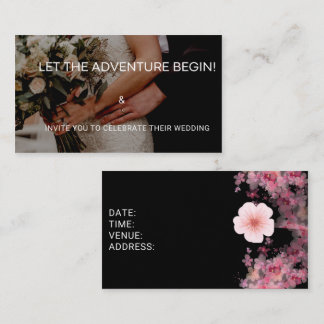 Let the Adventure Begin - Wedding invitation