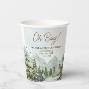 Let the Adventure Begin Woodland Baby Shower Paper Cups