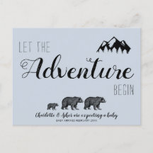 Let The Adventure Begin Woodland Bears Pregnancy 