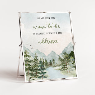 Let the Adventure Begin Woodland Envelope Station Poster