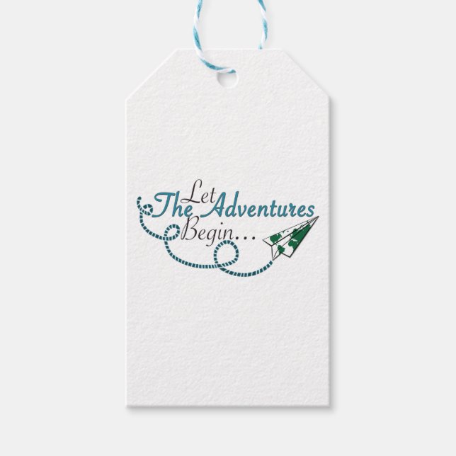 Let the Adventures Begin Gift Tags (Front)